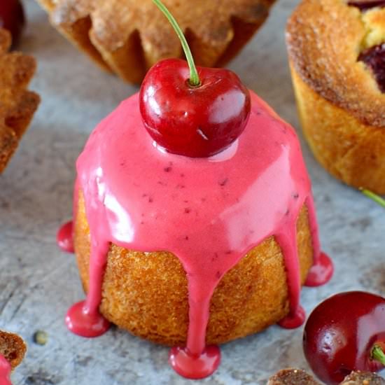 Little Cherry Almond Cakes