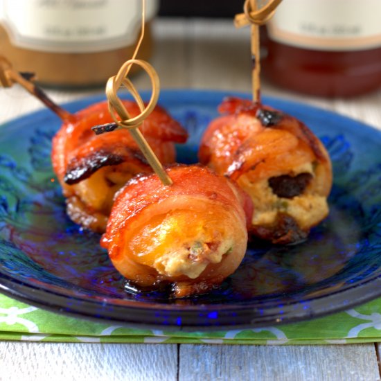 Saucy Bacon Wrapped Stuffed Apricot