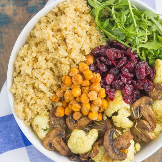 Roasted Cauliflower Quinoa Bowl