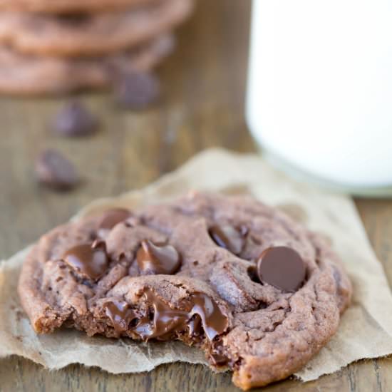 Chocolate Chocolate Chip Cookies