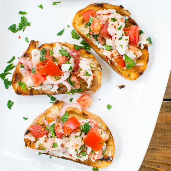 Lobster Roll Bruschetta