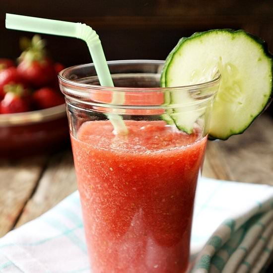 Strawberry Cucumber Smoothie