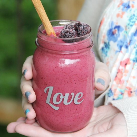 Blackberry Horchata Smoothie