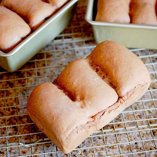 Japanese Red Bean Milk Bread