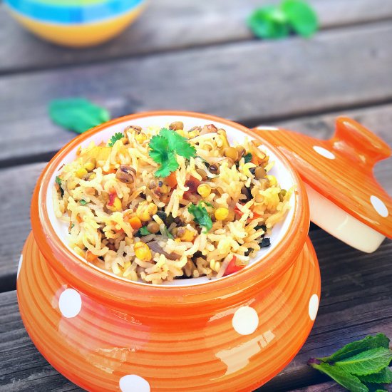 Sprouts Pulao