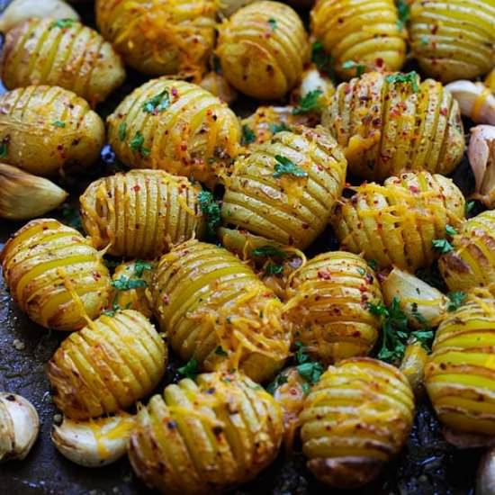 Chili Garlic Roasted Potatoes