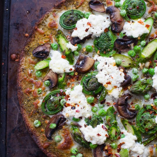 Spring Vegetable Pizza