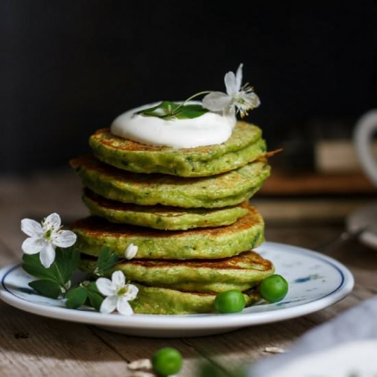 Flourless Green Pea Fritters