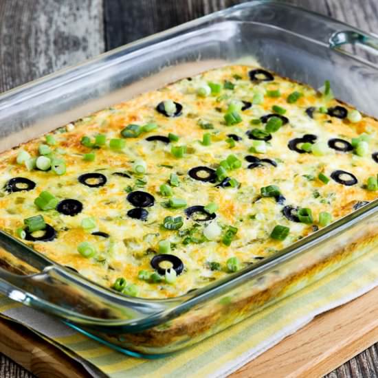 Low-Carb Egg and Green Chile Bake