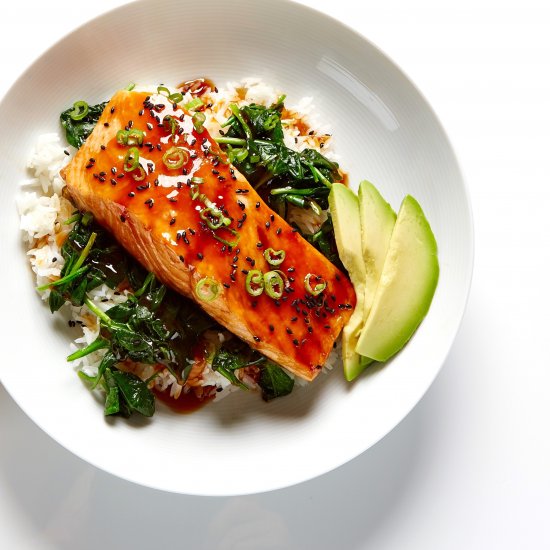 Teriyaki Salmon Rice Bowl