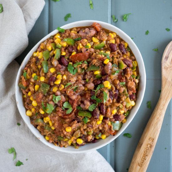 Vegetarian Chili with Anasazi Beans