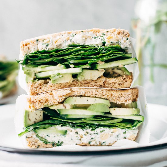 Smashed Chickpea Sandwich