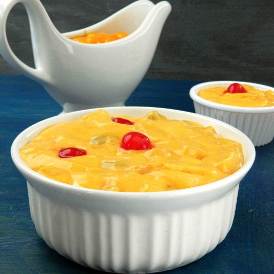 Mango Fruit Custard without Custard