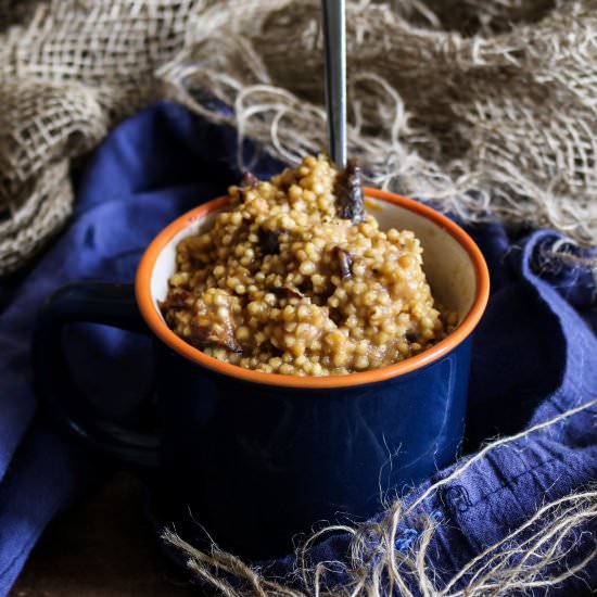 Creamy Prune Millet Porridge