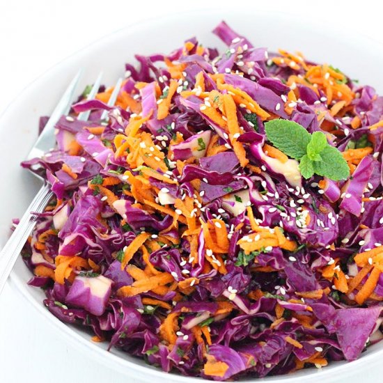 Red Cabbage and Carrot Salad