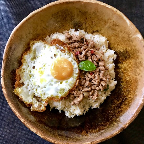 Mince Pork, Red Chilli and Basil