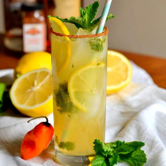 Habanero Lemon-Ginger Rum Fizz