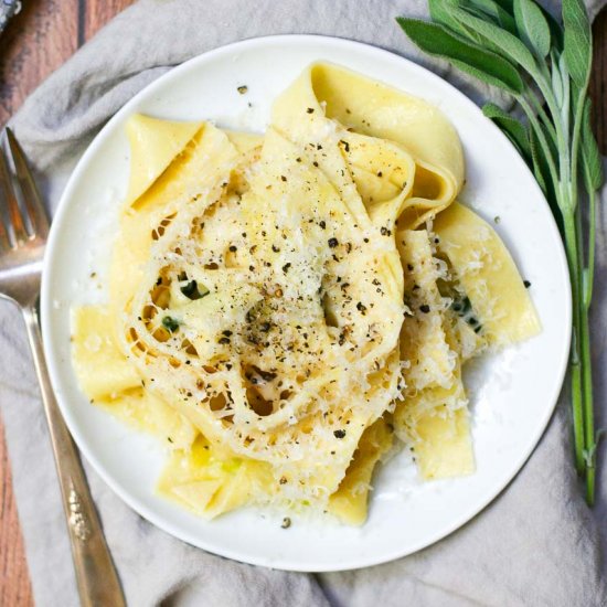 Pappardelle with Brown Butter