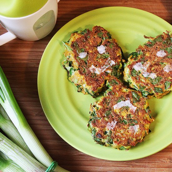 Yummy Yams Spinach Fritters