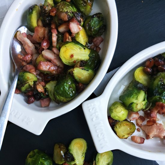 Maple Roasted Brussel Sprouts