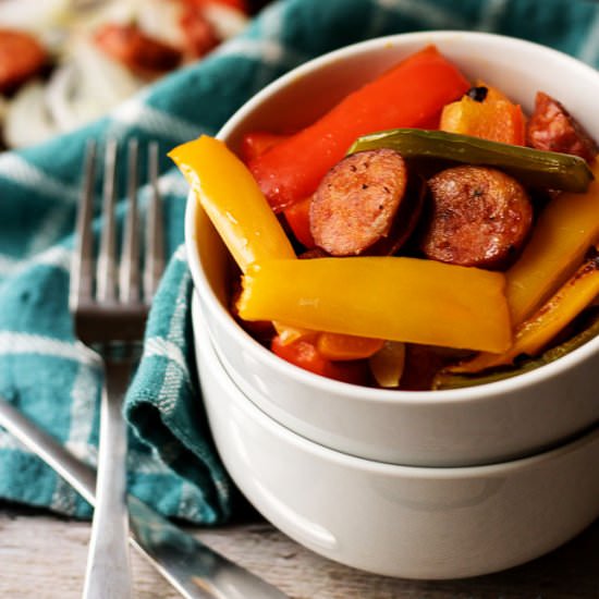 Spicy Sausage and Peppers