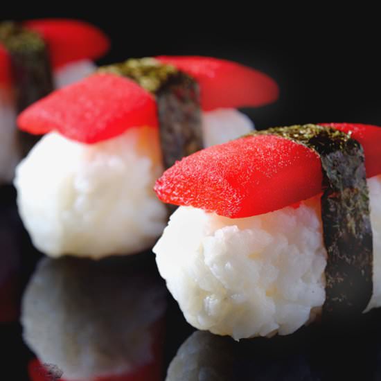 Sous Vide Tomato Sushi