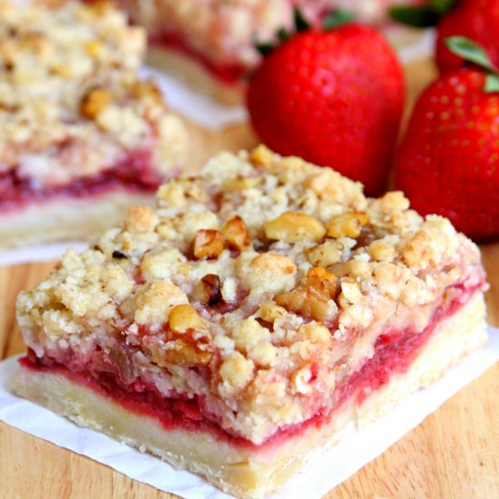 Strawberry Crumb Bars