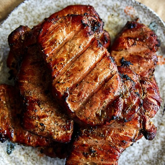 Smoked Pork Chops (Reverse Seared)