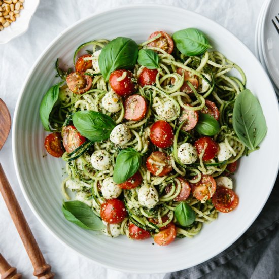 Zucchini Noodle Caprese