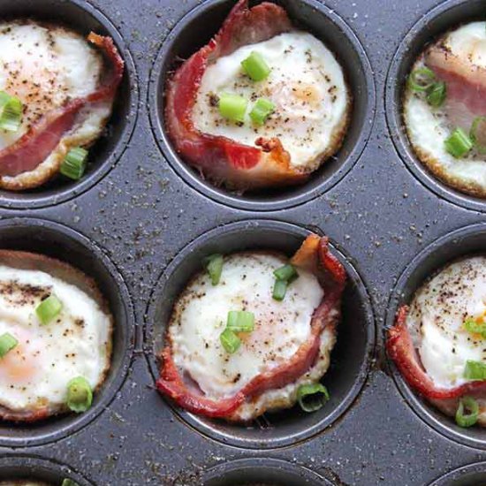 Healthy Bacon Egg Muffins