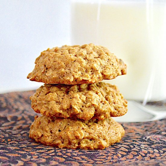 Banana Chocolate Oatmeal Cookies