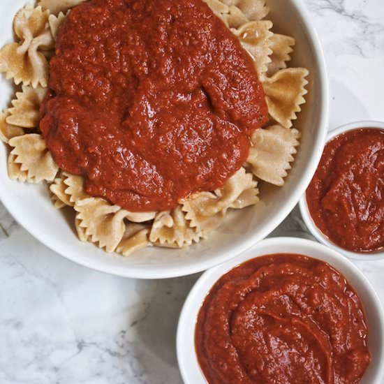 Creamy Tomato Avocado Pasta Sauce