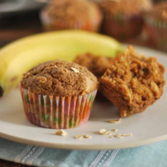 Healthy Banana Coconut Muffins