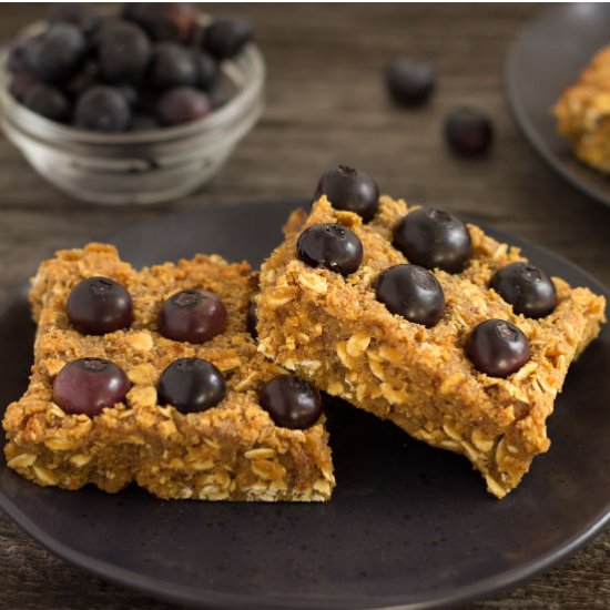 Homemade Blueberry Protein Bars