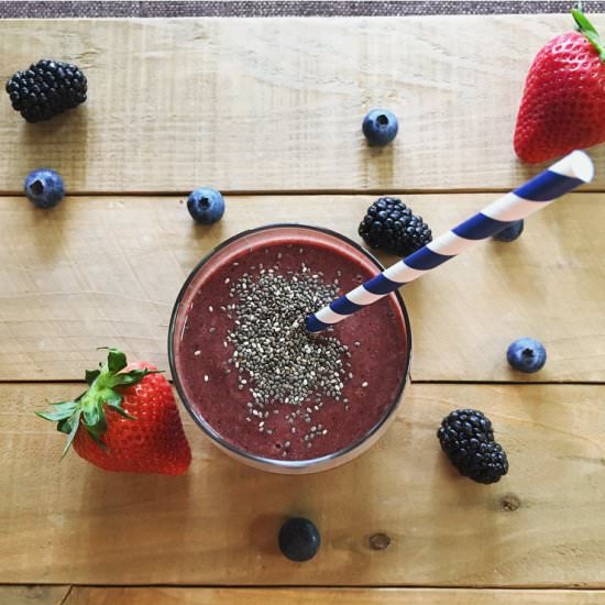 Rhubarb, Melon & Berry Smoothie