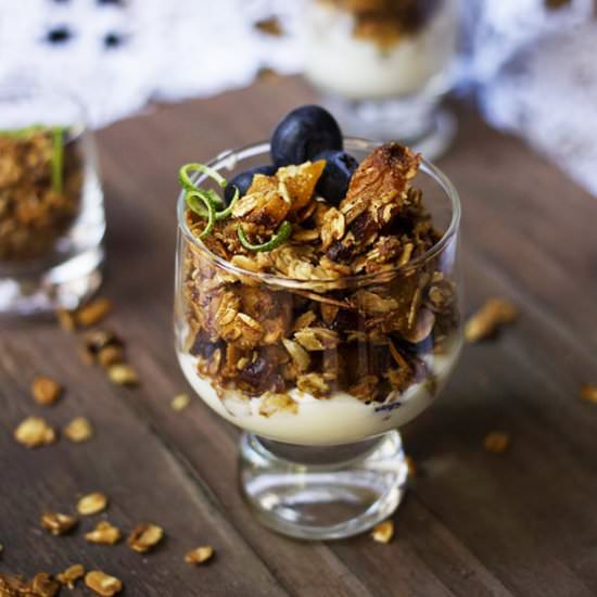 Apricot, Macadamia + Honey Granola