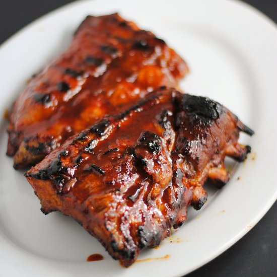 Korean gochujang ribs