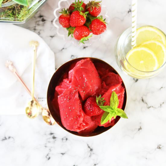 Strawberry Sorbet