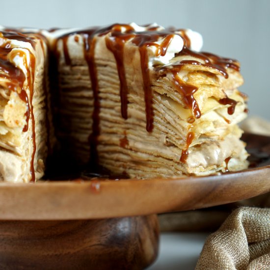 Thai Coffee Crepe Cake