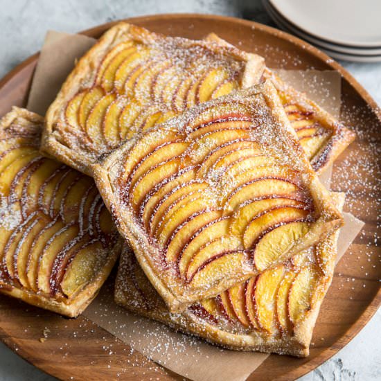 Nectarine Puff Pastry Tarts