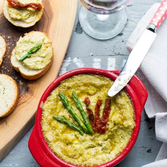 Caesar Asparagus and Artichoke Dip