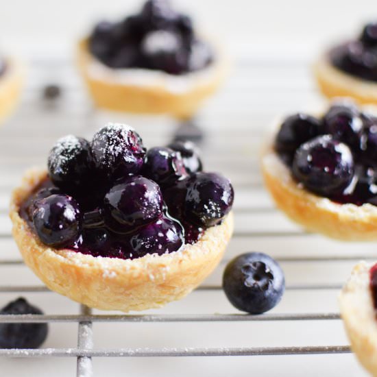 Mini Vegan Blueberry Pies