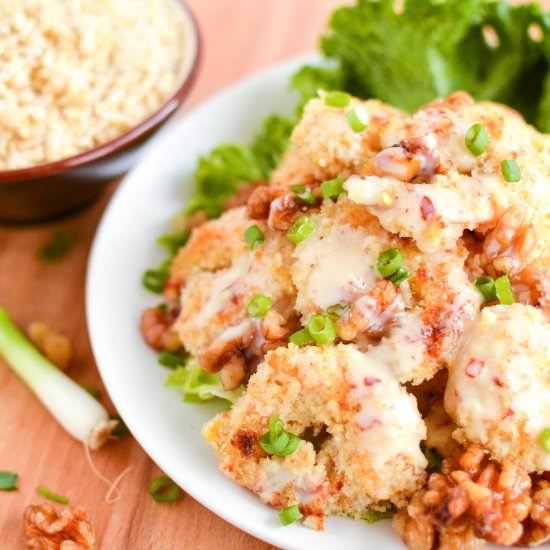 Lightened Honey Walnut Shrimp