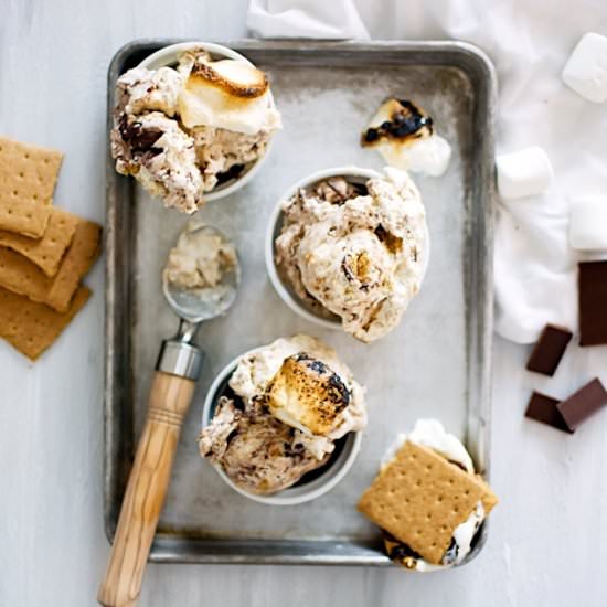 No-Churn S’mores Ice Cream