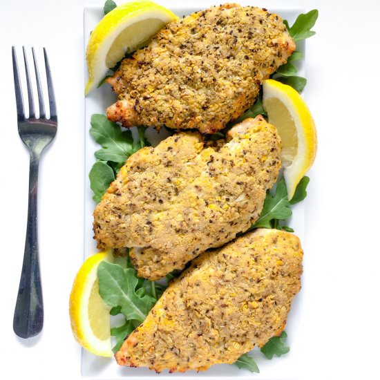 Italian Cauliflower Crusted Chicken