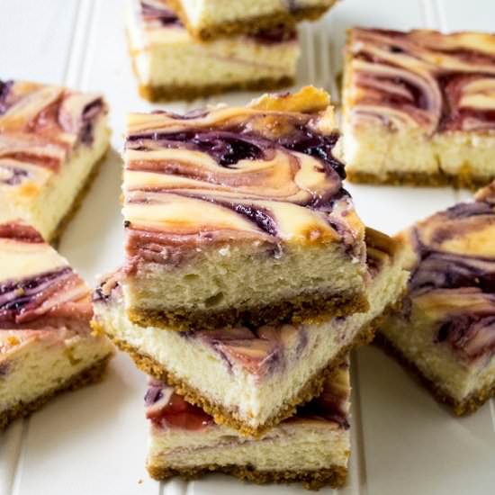 Red White and Blue Cheesecake Bars