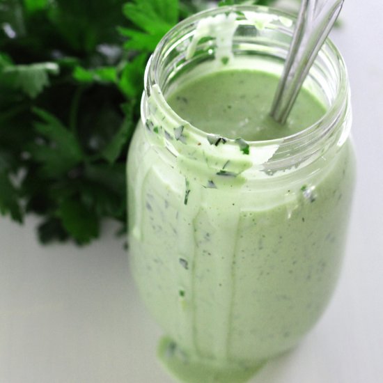 Greek Yogurt Green Goddess Dressing