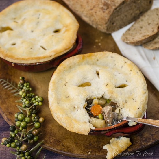 Caraway Crusted Pork Pot Pie