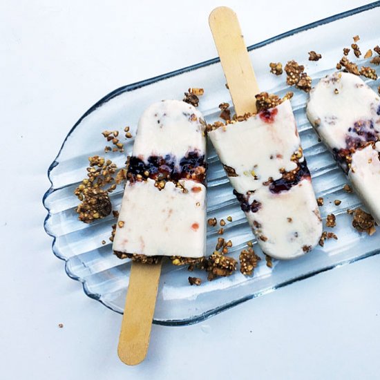 Spicy Yogurt Breakfast Popsicles