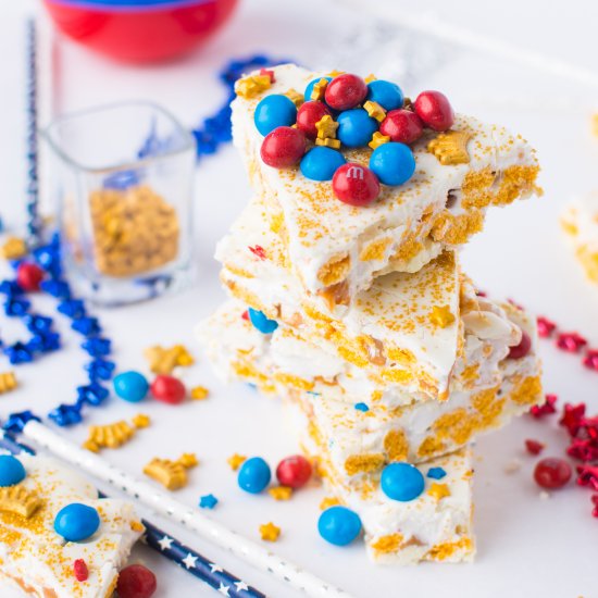 Wonder Woman Caramel Crunch Bark